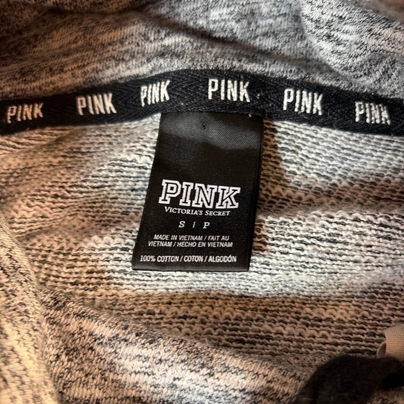 PINK Victoria's Secret Women's Gray Hoodie Sweater 1406 - Picture 3 of 4